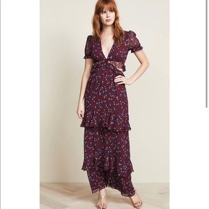 Wayf Lavina cutout max dress size small